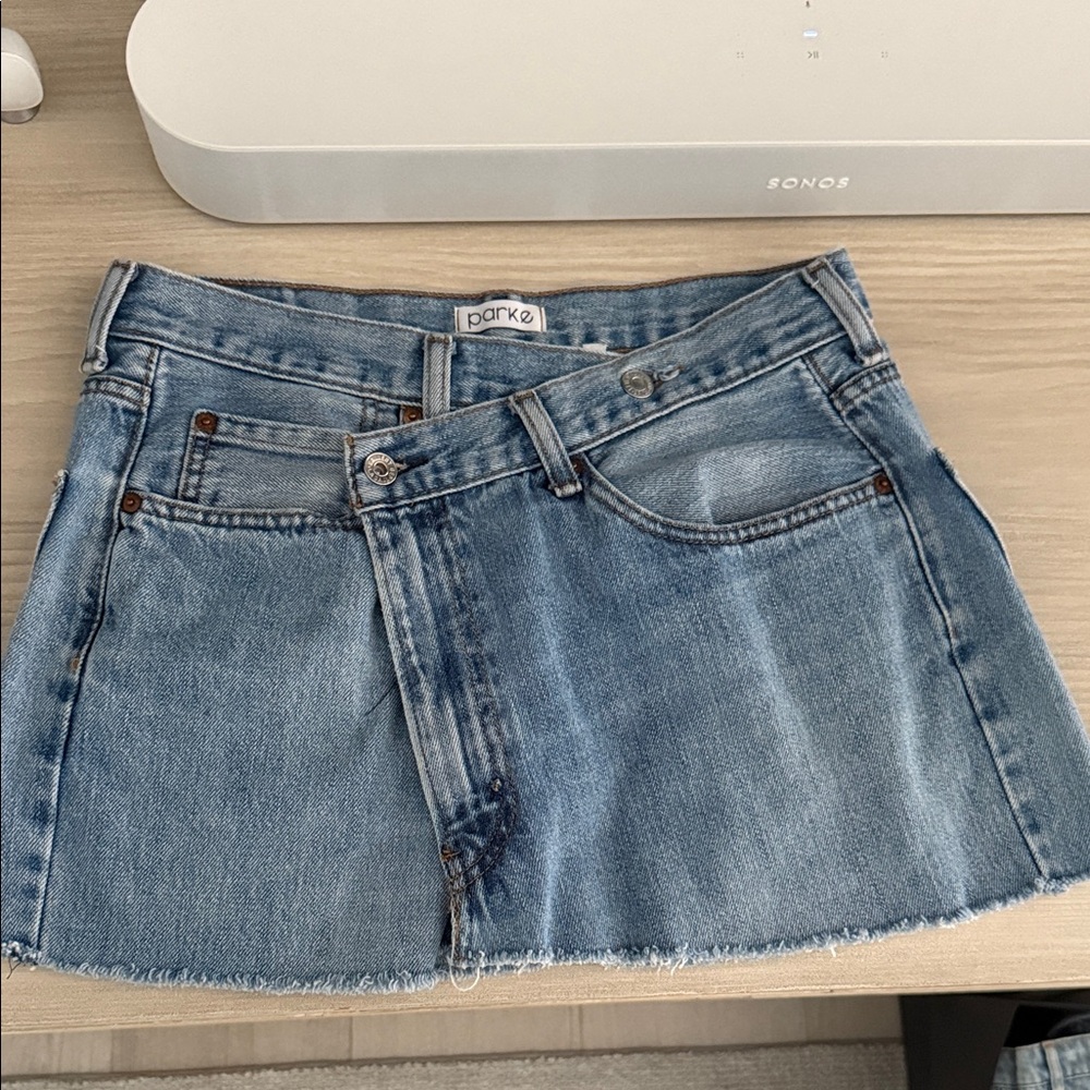 Parker Blue Denim Mini Skirt